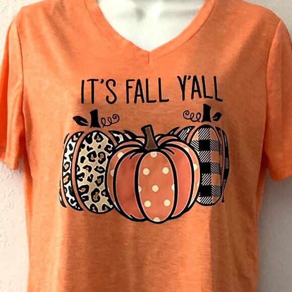 NEW IT’S FALL PUMPKIN T-SHIRTS (Runs Smaller) - Picture 3 of 9